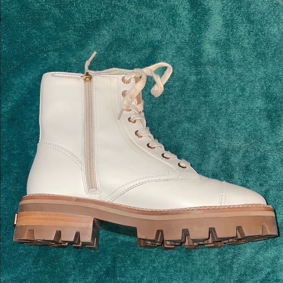 Kate Spade Merritt Lug leather Combat Boots NWOT - Picture 8 of 14